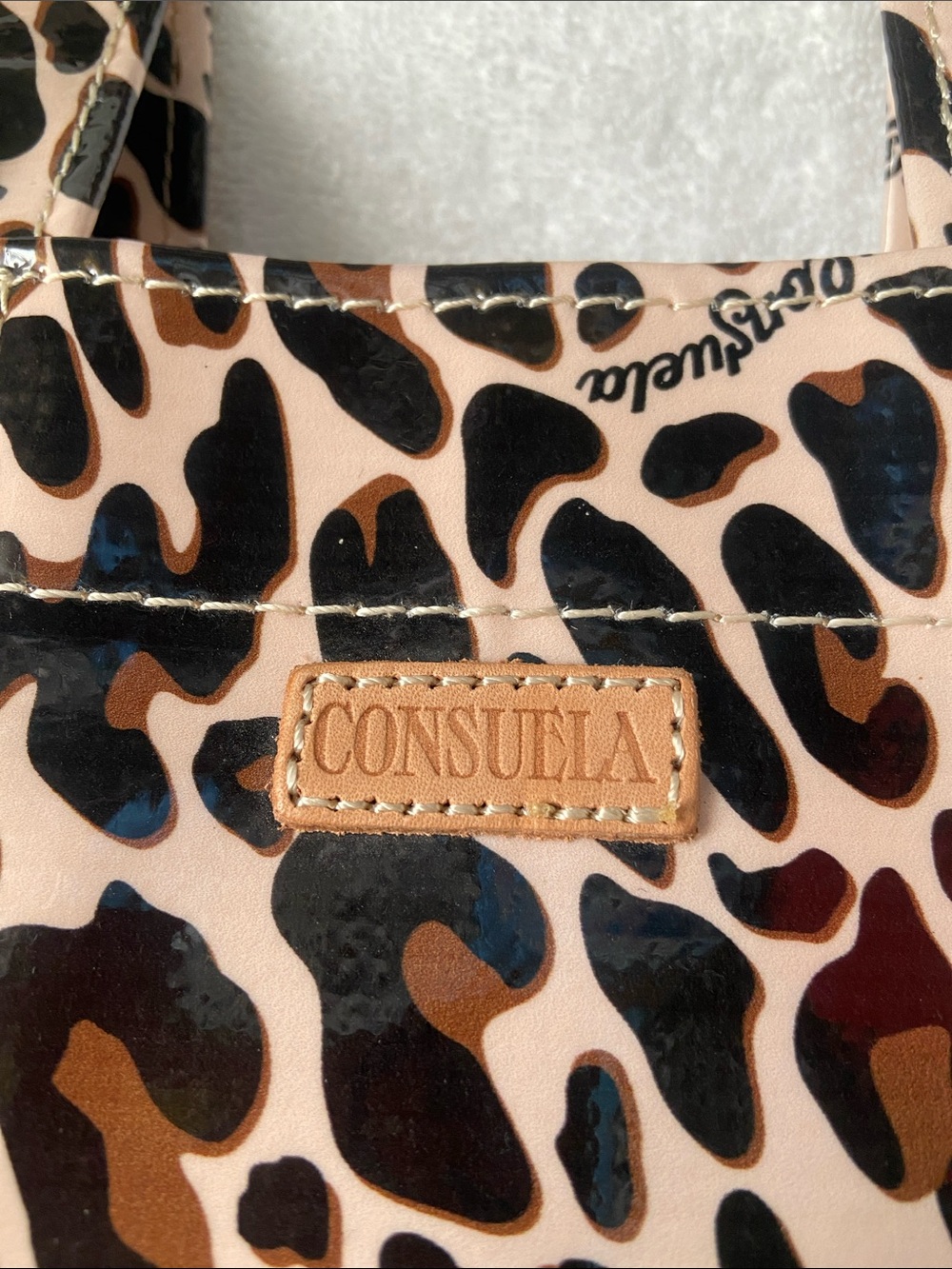 Consuela Mona Mini Bag Leopard print tote NWT - Picture 2 of 9